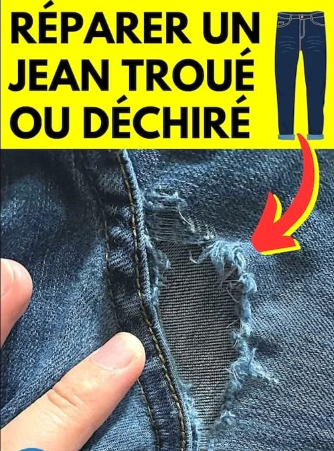 Jean troué ou déchiré ? Mes 3 astuces faciles pour vite le réparer