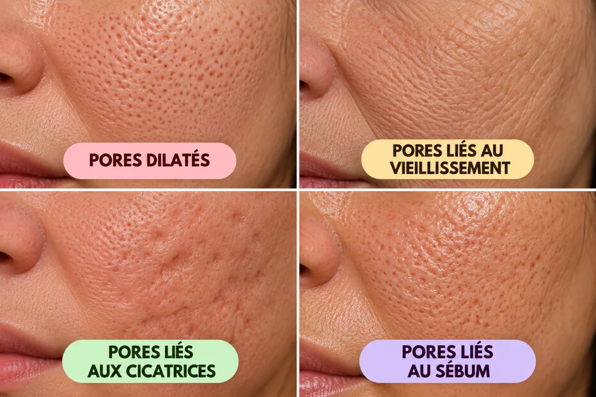 Pores dilatés (1) Pores dilatés (1)