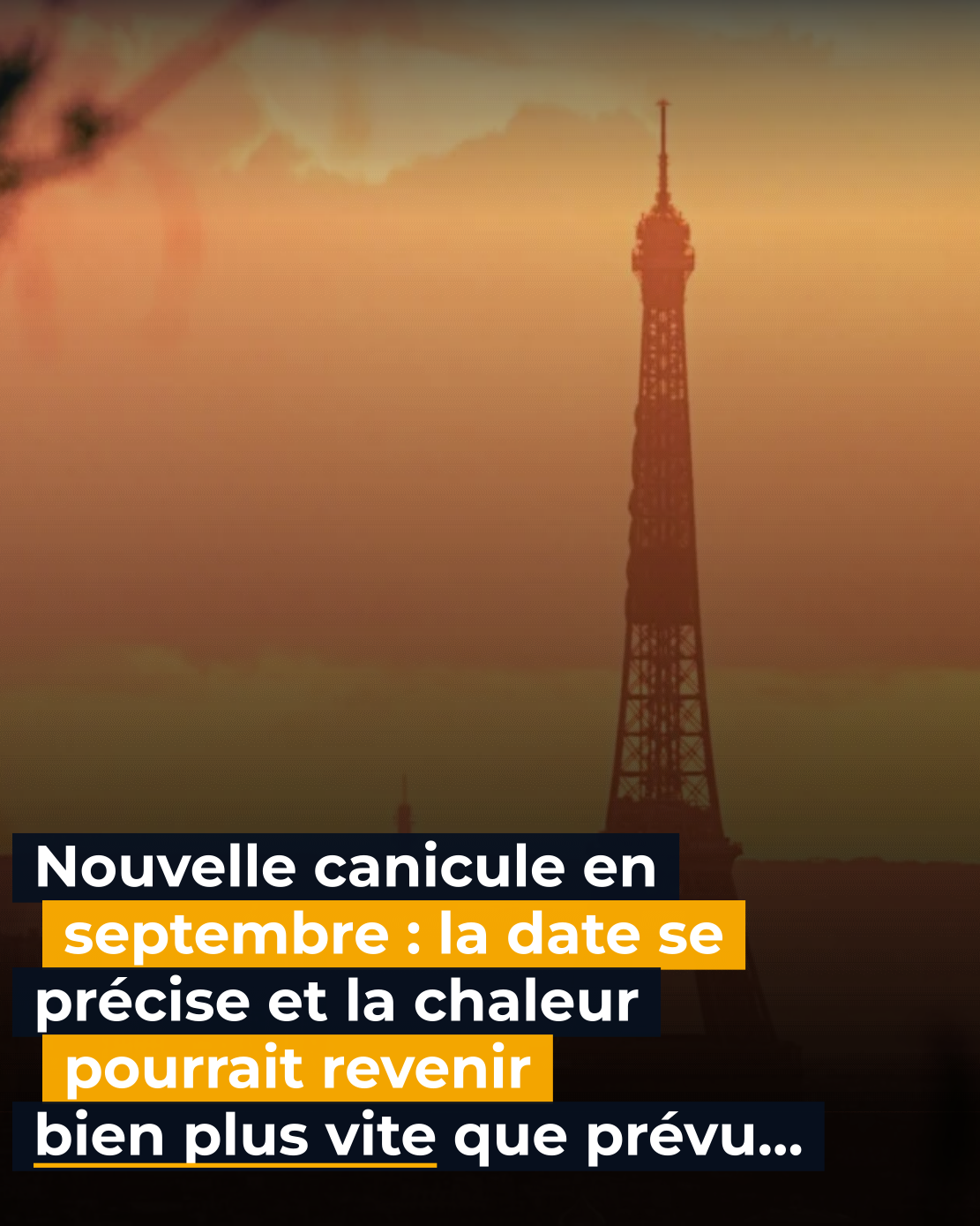 Nouvelle canicule en septembre : la date est confirmée et ça arrive plus vite que prévu