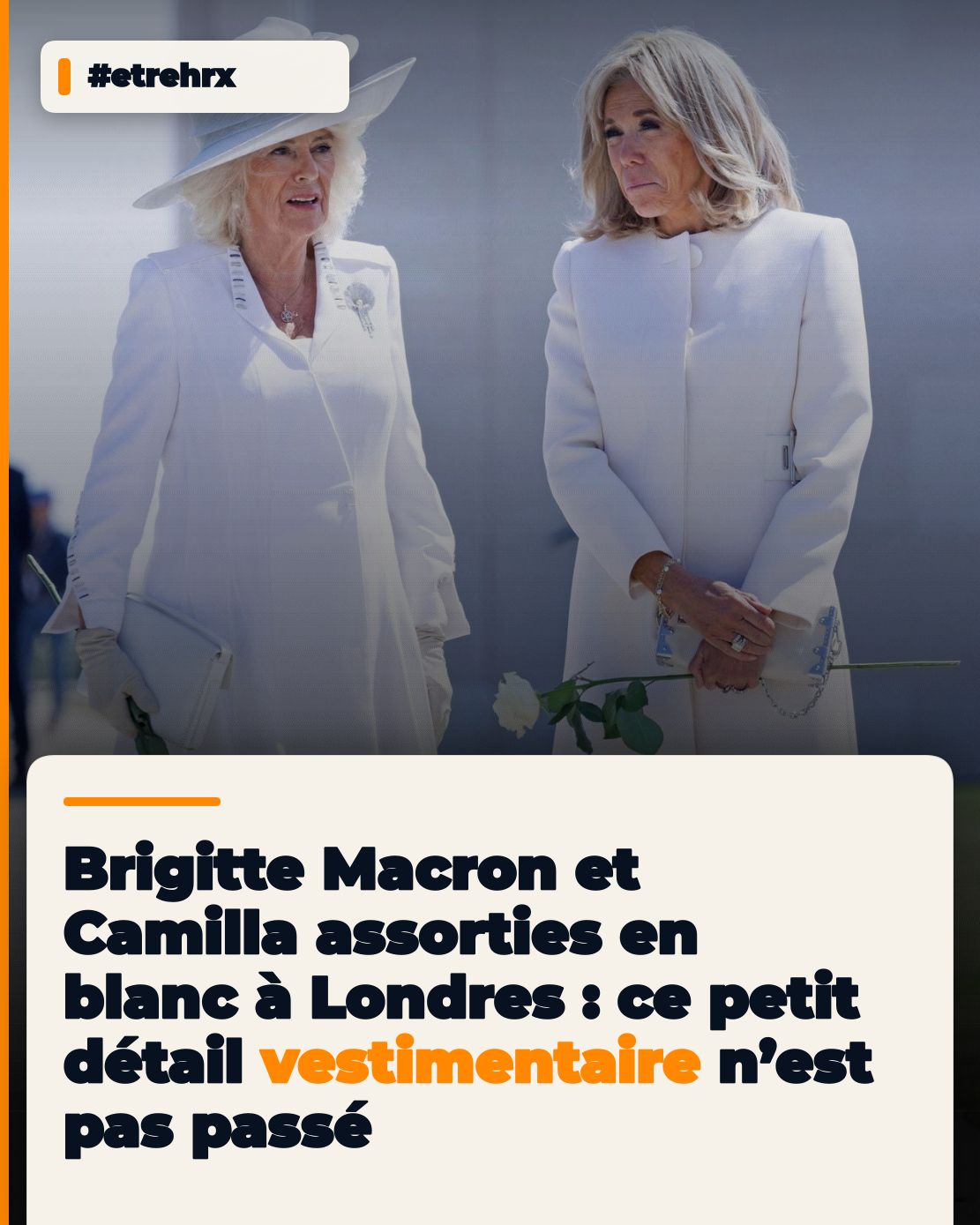 Brigitte Macron et Camilla, assorties en blanc à Londres, ce détail vestimentaire qui en dit long sur leur amitié