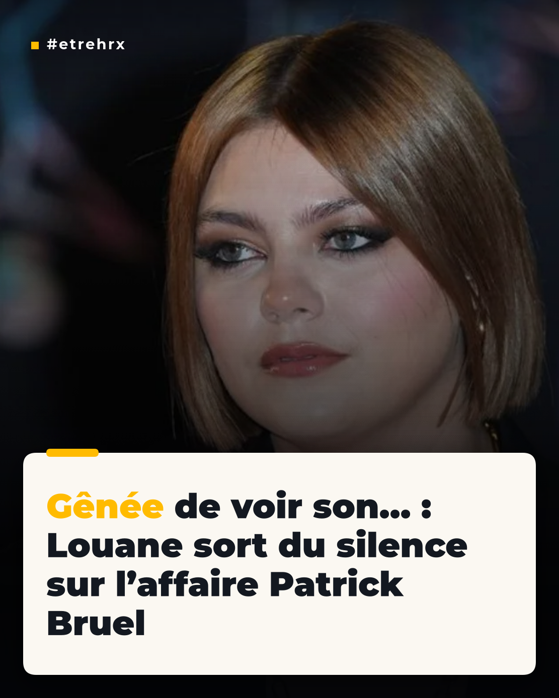 « Gênée de le voir… » : embarrassée, Louane prend la parole sur l&rsquo;affaire Patrick Bruel