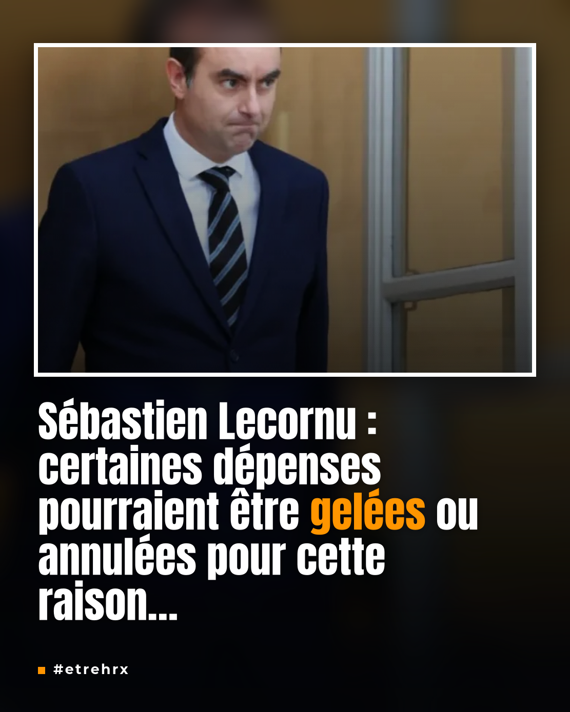 Sébastien Lecornu : des dépenses pourraient être annulées ou gelées pour financer en urgence de nouvelles mesures pour les agriculteurs