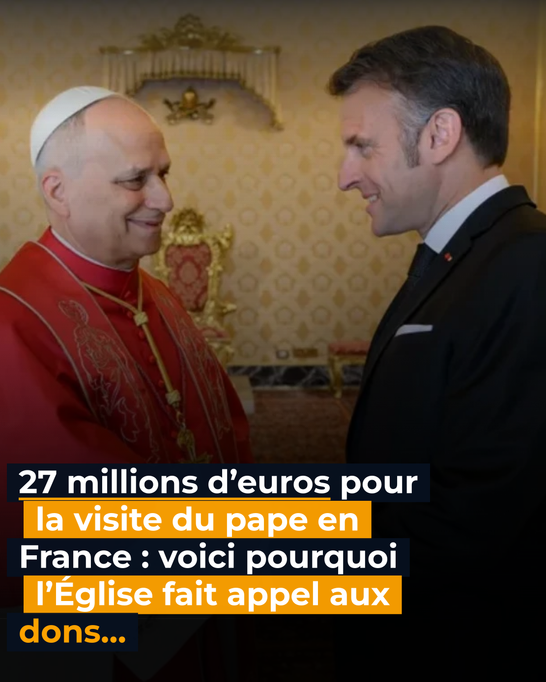 Visite du pape en France: le budget évalué à 27 millions d&rsquo;euros, l&rsquo;Église lance un appel aux dons