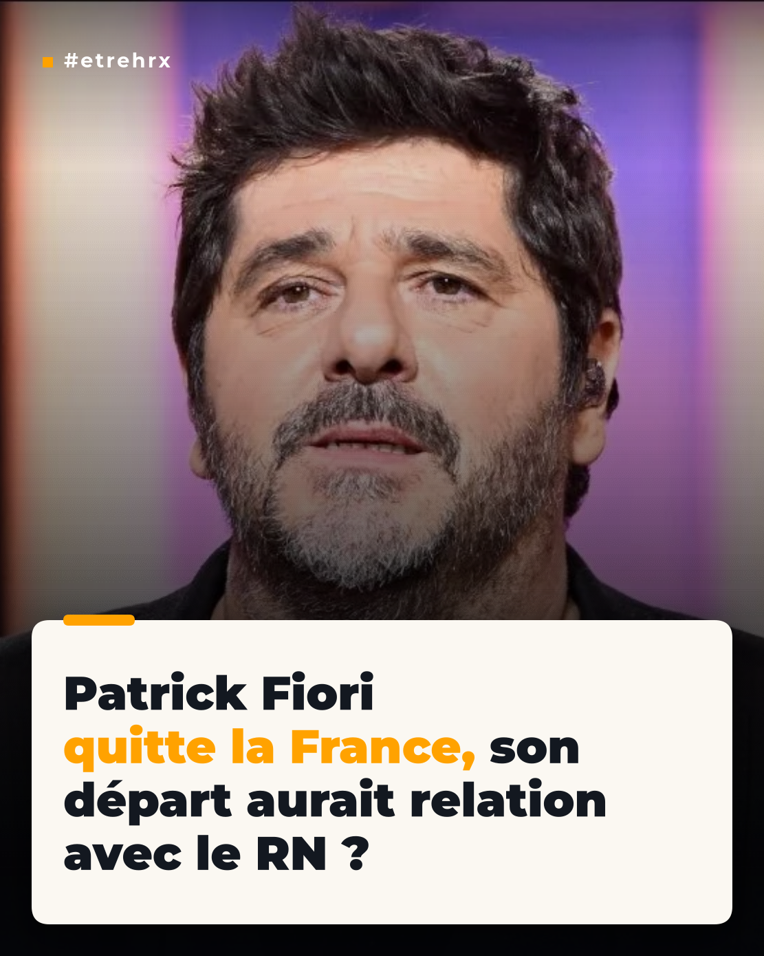 Patrick Fiori : adieu la France, c’est sur cette sublime île, un