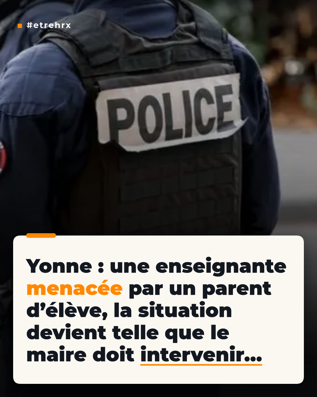 Yonne : Une enseignante menacée par un parent, le maire intervient