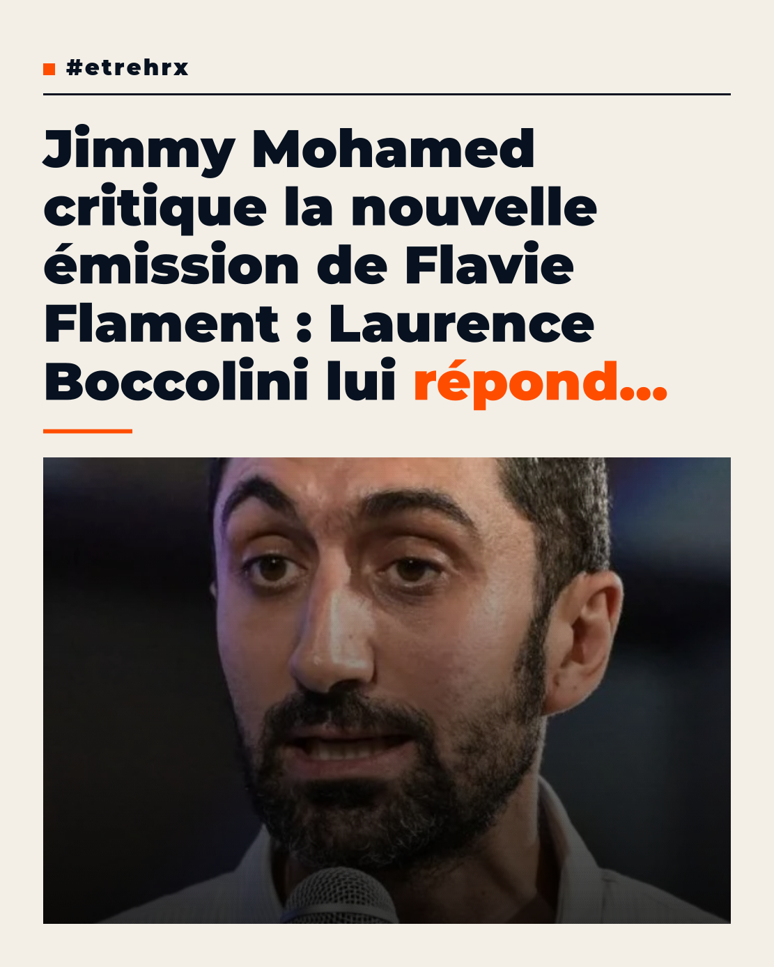 Jimmy Mohamed tacle Flavie Flament et sa nouvelle émission sans lui :