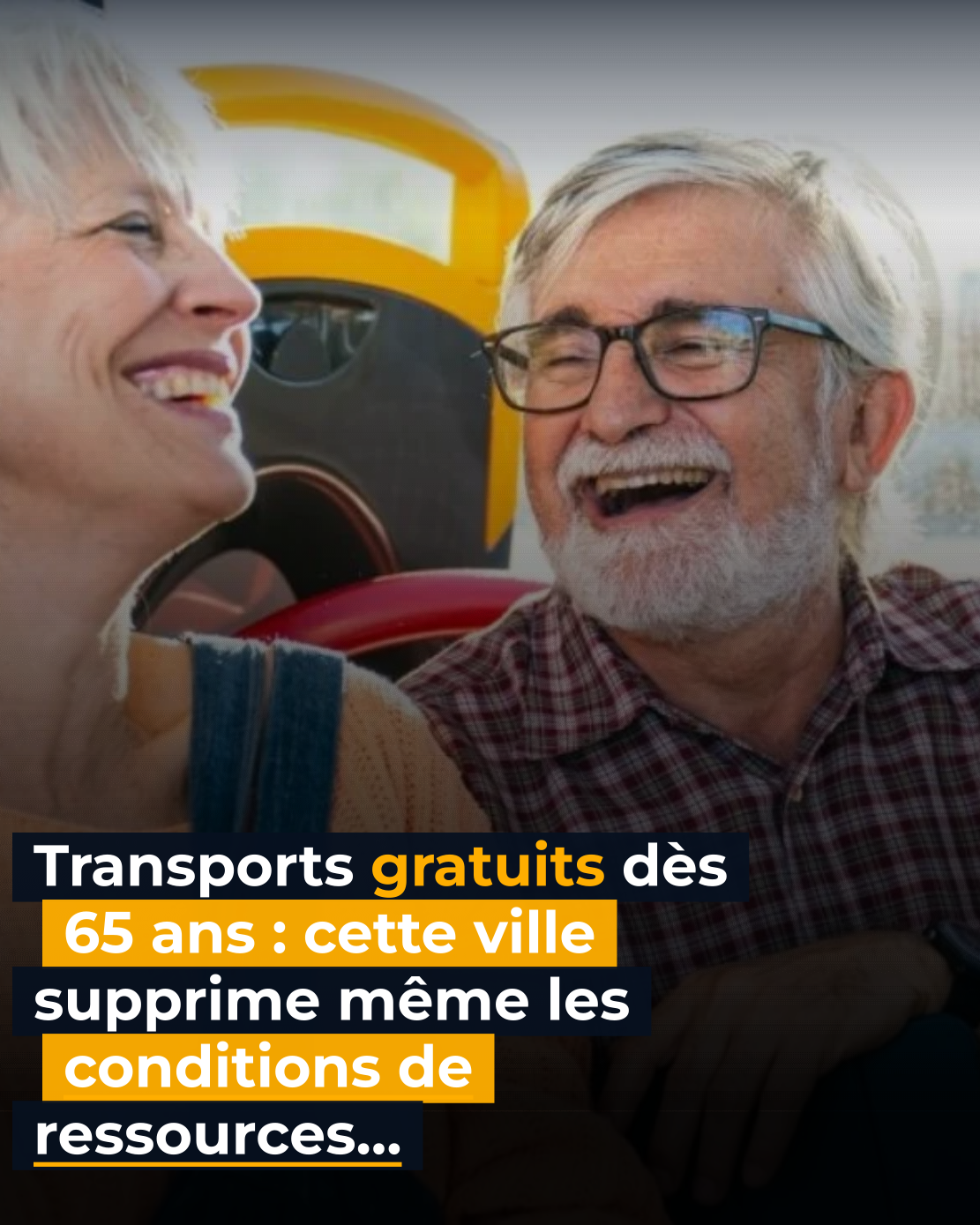 Les retraités aux anges : transports gratuits dès 65 ans et sans