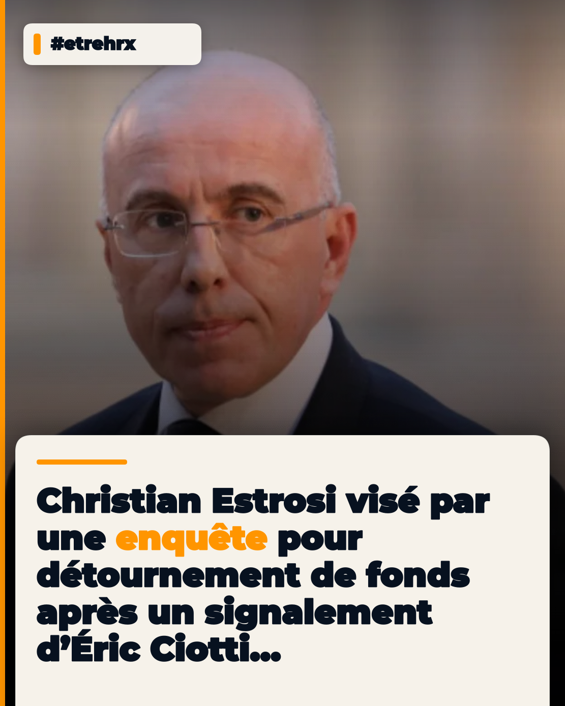 L’ancien maire de Nice Christian Estrosi visé par une enquête pour détournement