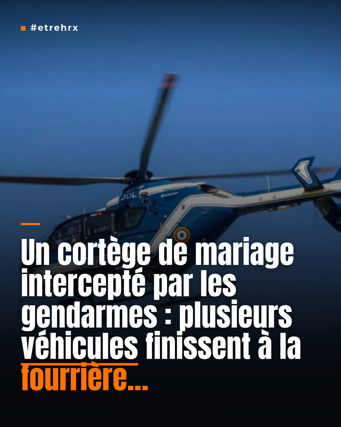 Un cortège de mariage finit à la fourrière : la gendarmerie a