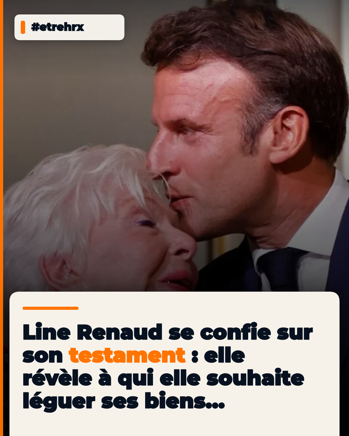 Line Renaud (98) très franche sur son « testament », la doyenne