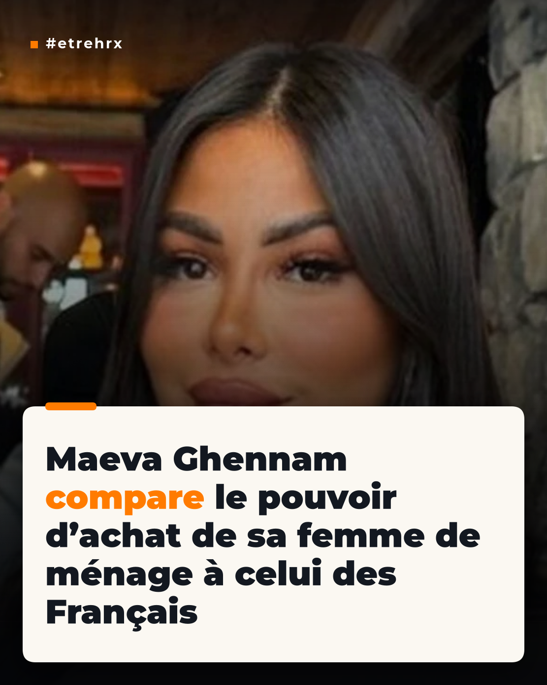 Maeva Ghennam affirme que sa femme de ménage philippine a un meilleur