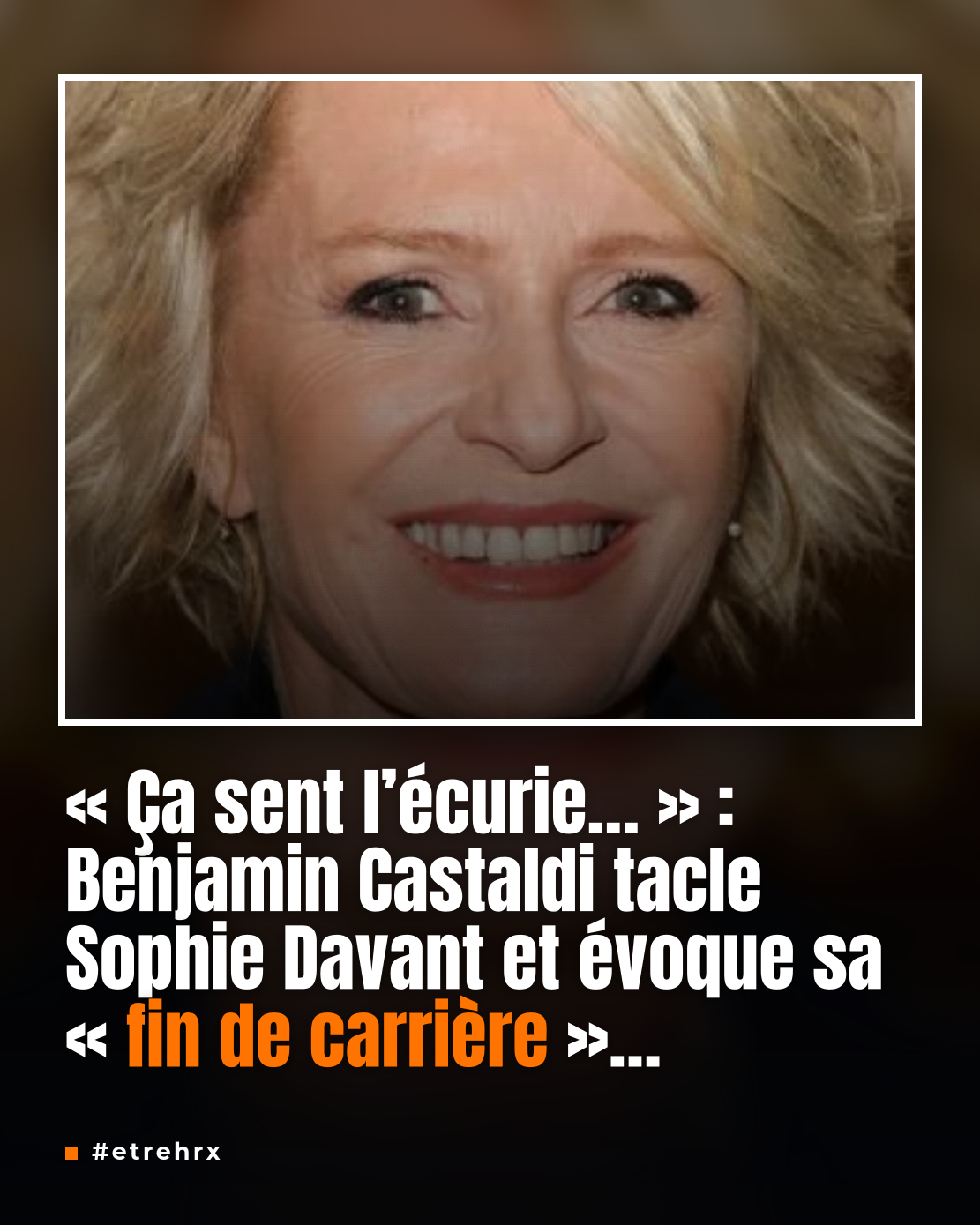 Sophie Davant en « fin de carrière » ? « Ça sent