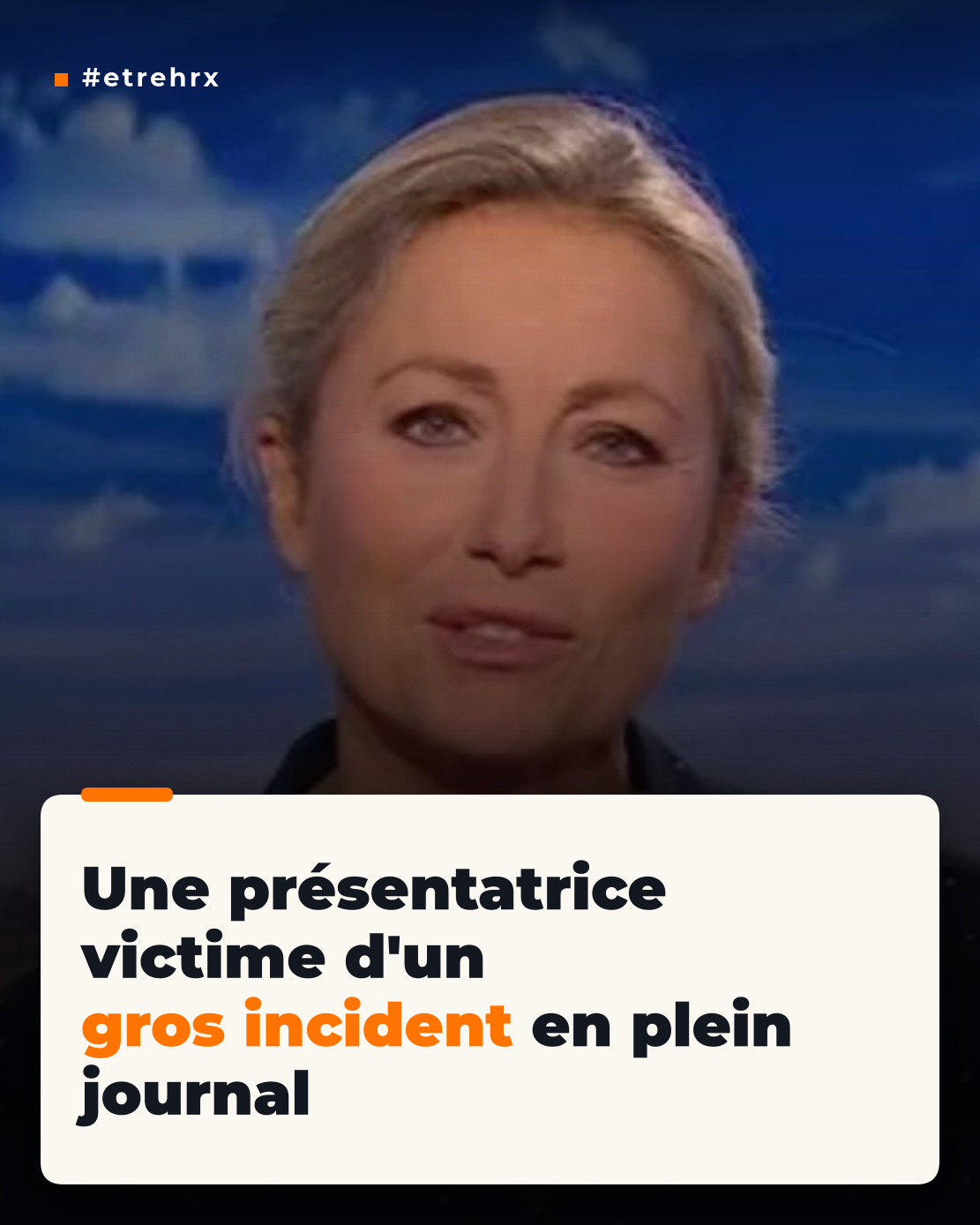 Une présentatrice victime d’un gros incident en plein journal