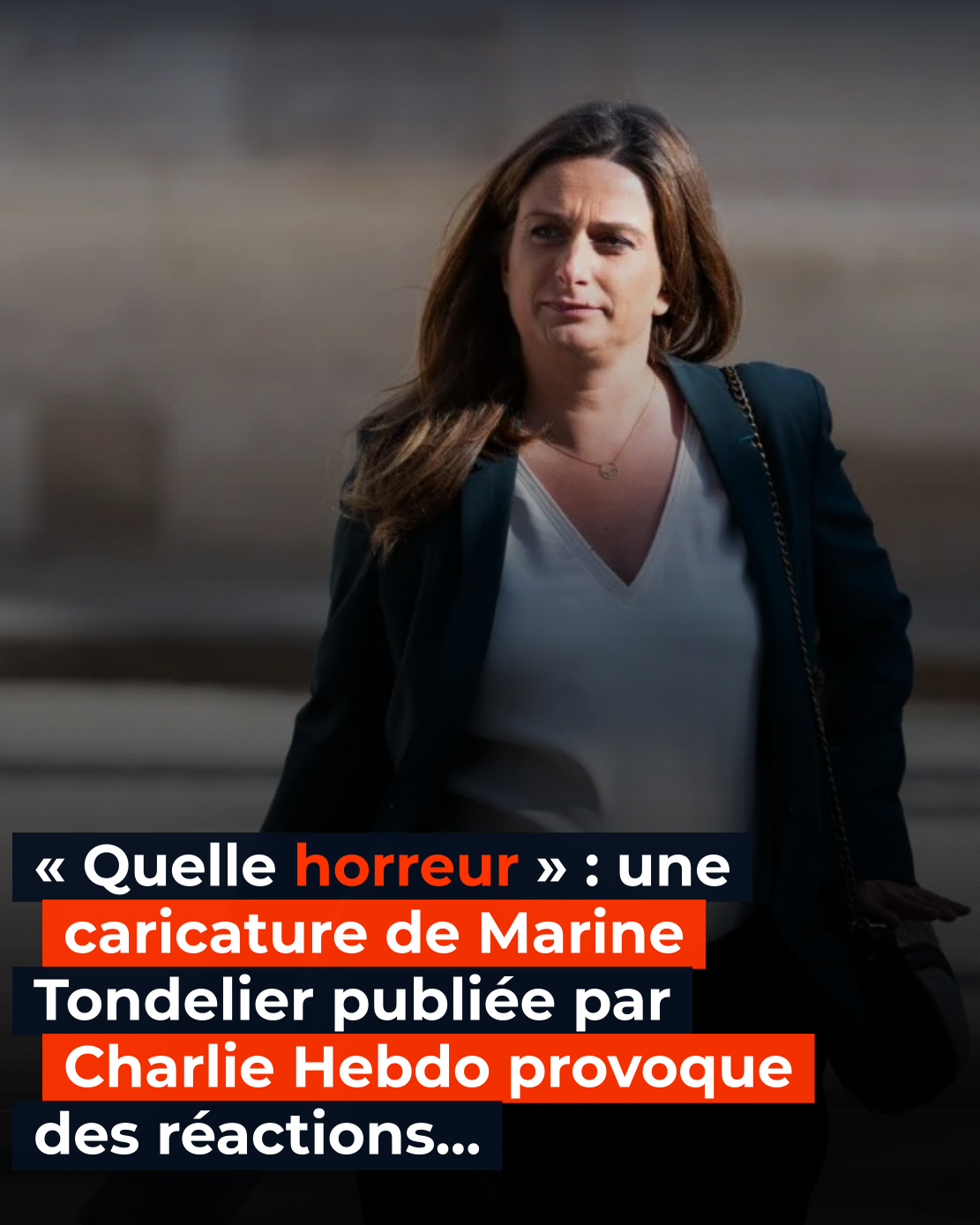 « Quelle horreur »: Charlie Hebdo caricature l’accouchement de Marine Tondelier et