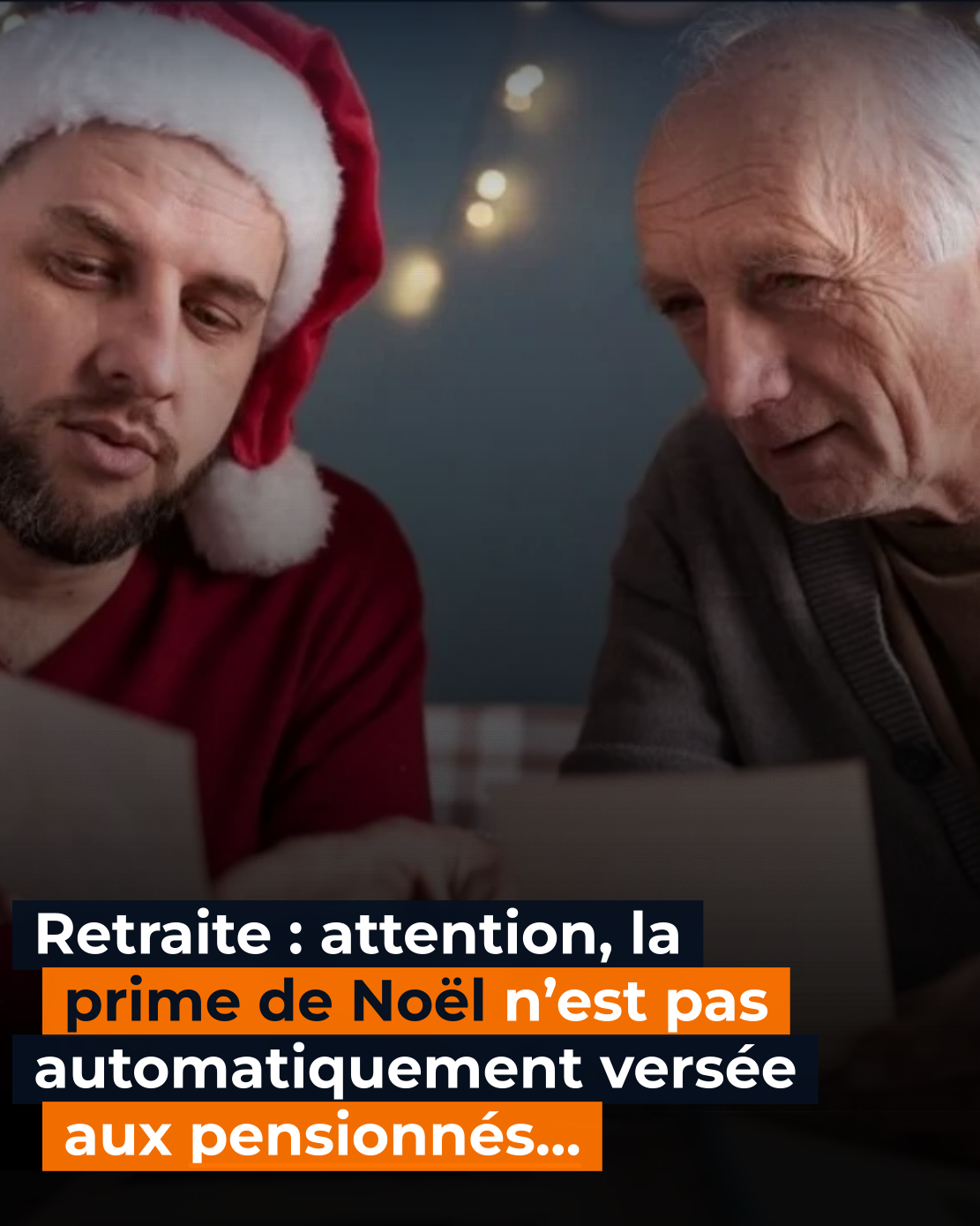 Retraite : pas de prime de Noël automatique avec votre pension, ce