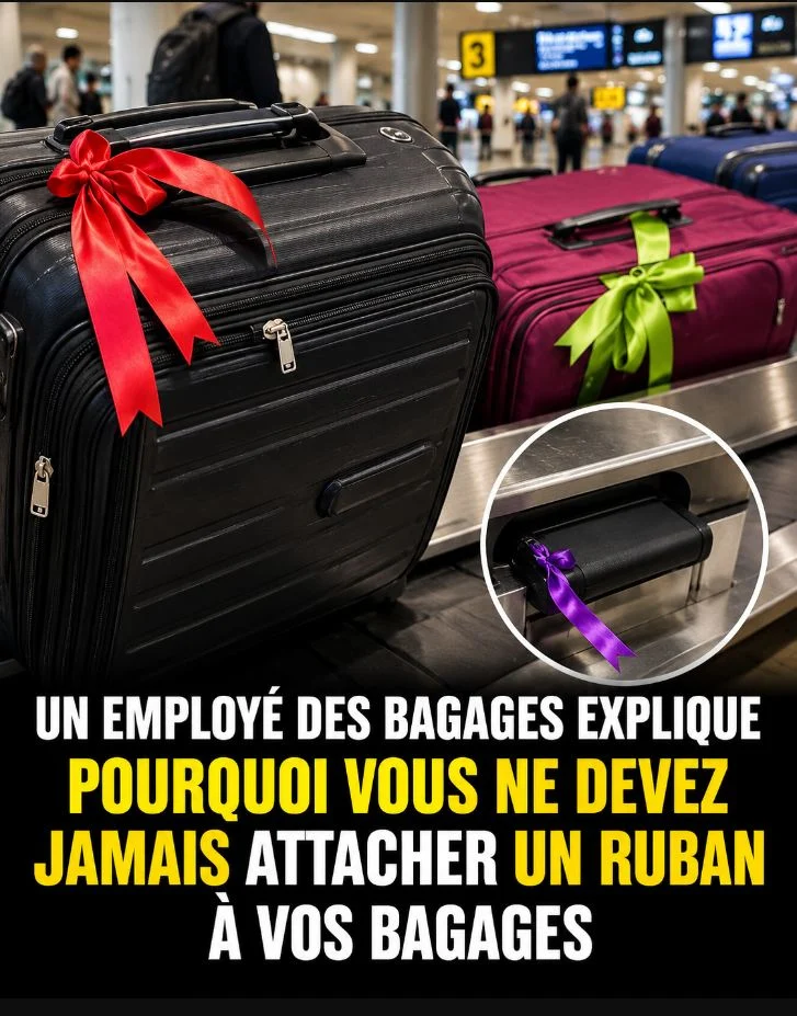 Pourquoi vous ne devriez jamais attacher un ruban à votre valise