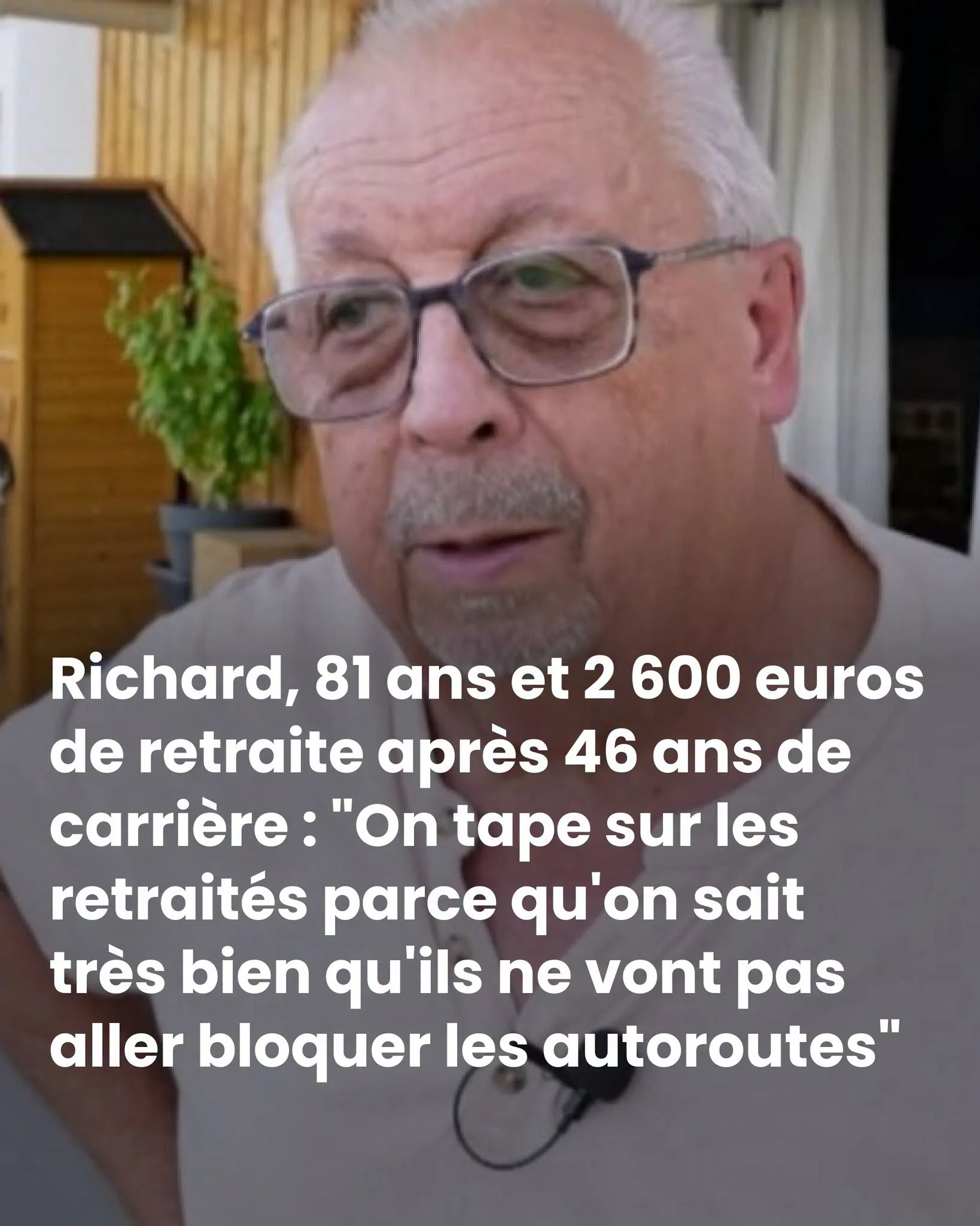 À 81 ans, Richard voit son équilibre menacé par le budget 2027.