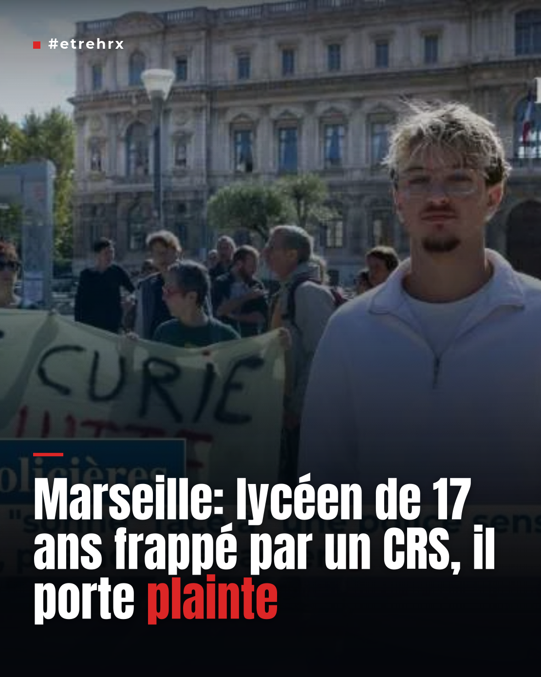 Il espère une condamnation du policier mis en cause "pour que ça n’arrive plus"..