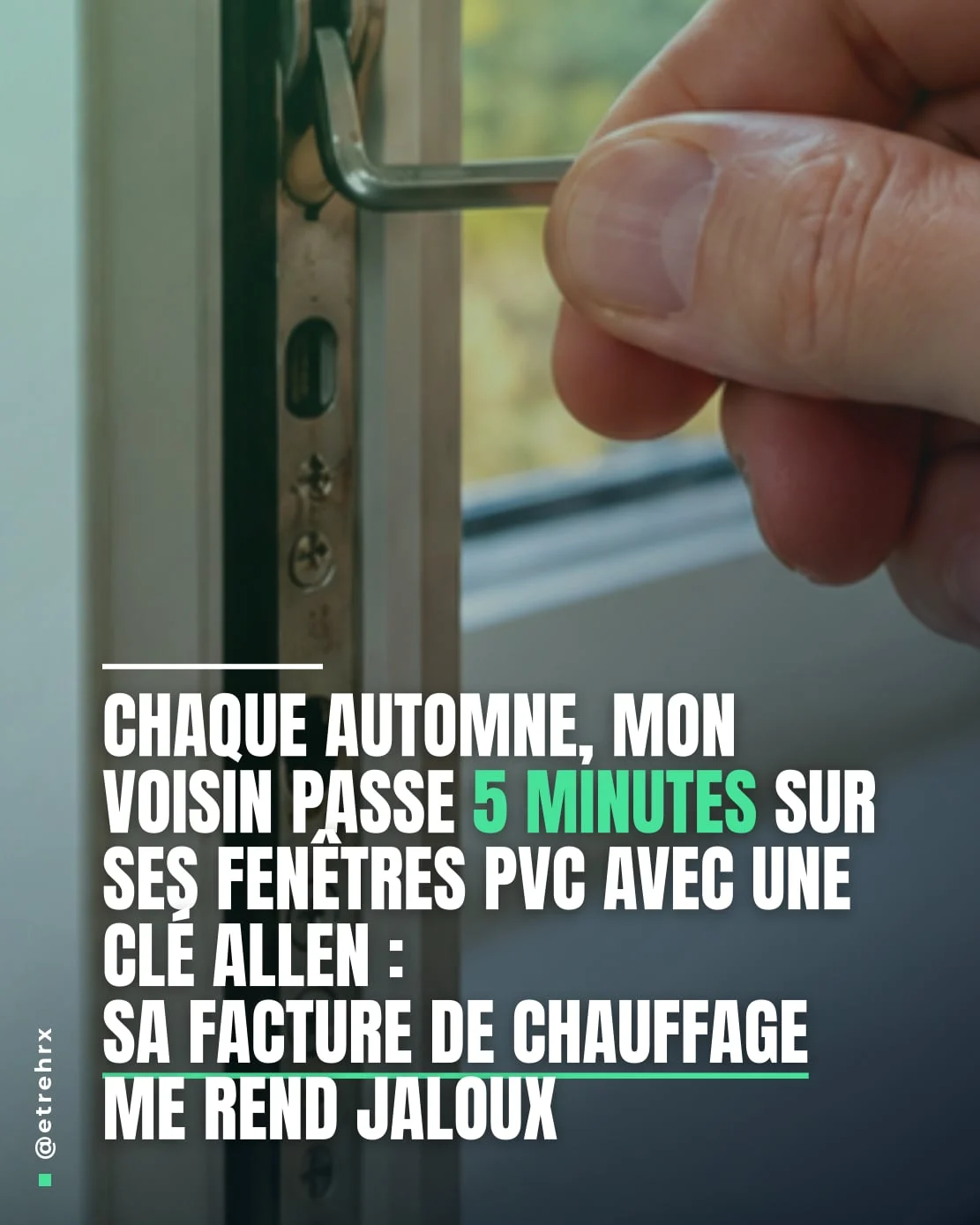 Un astuce pour mettre simplement ses fenêtres en mode hiver 👇