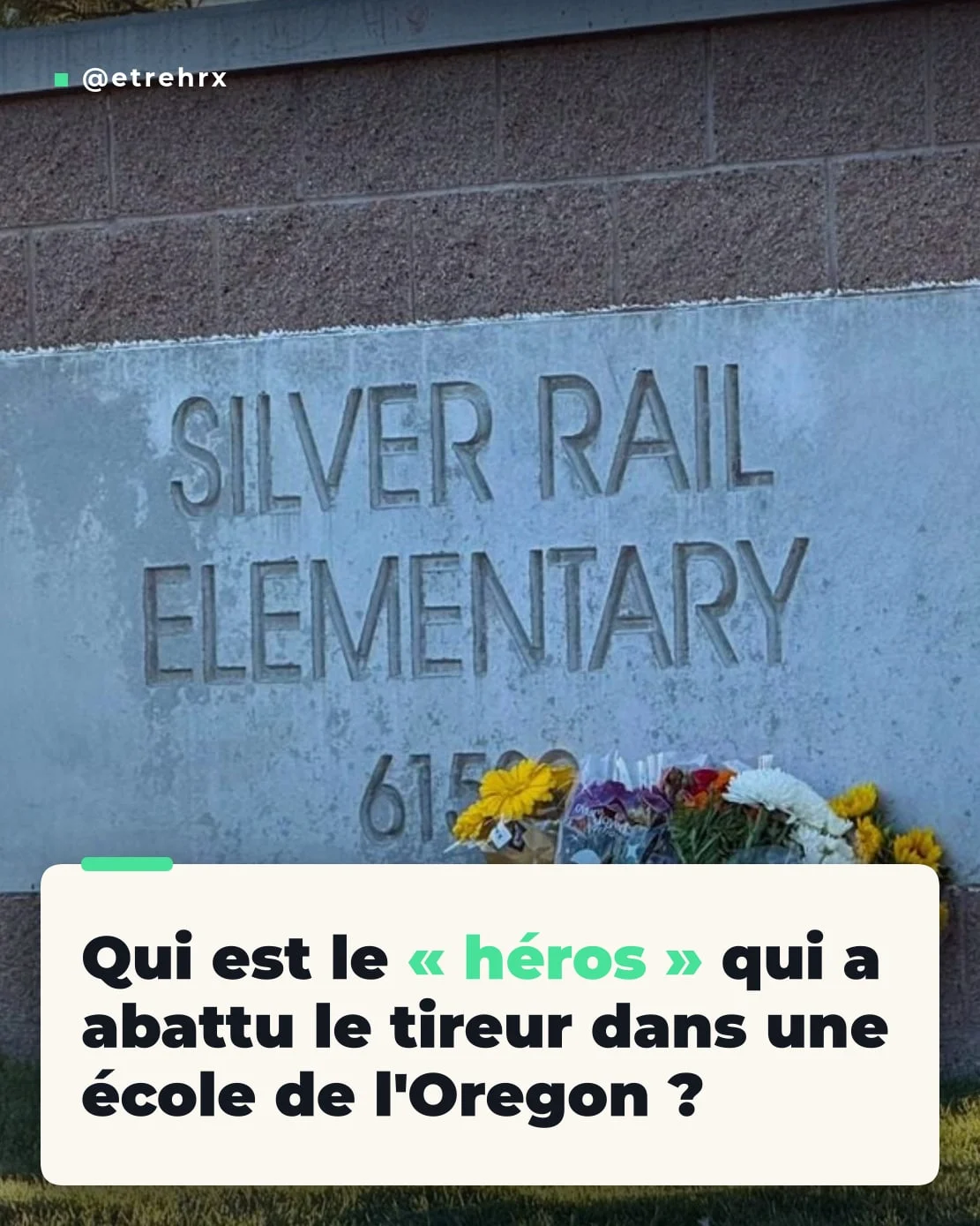 Oregon : un père de famille a abattu l’auteur présumé d’une fusillade meurtrière dans une école.