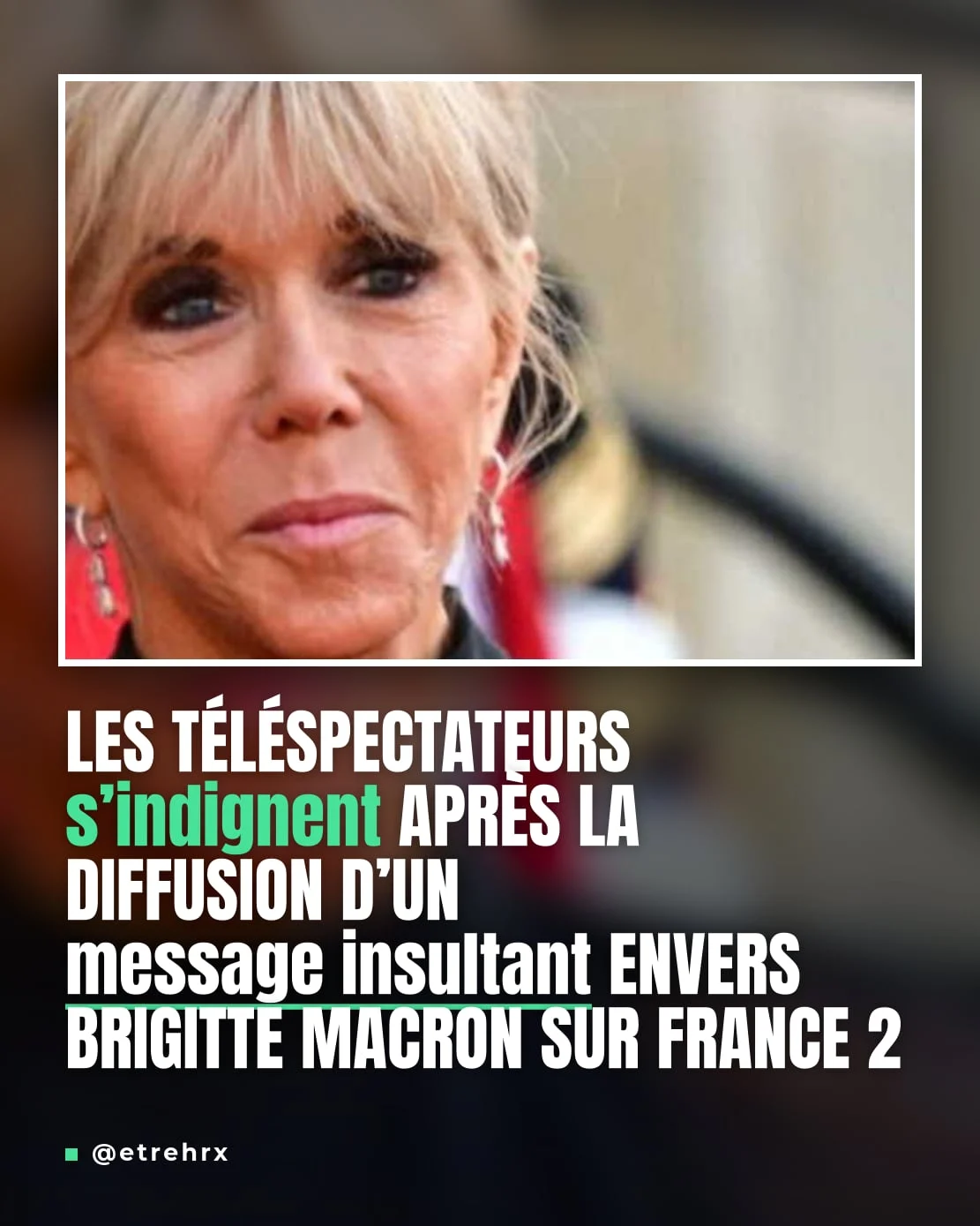 "C’est lamentable" : les téléspectateurs s’indignent après la diffusion d’un message insultant envers Brigitte Macron sur..