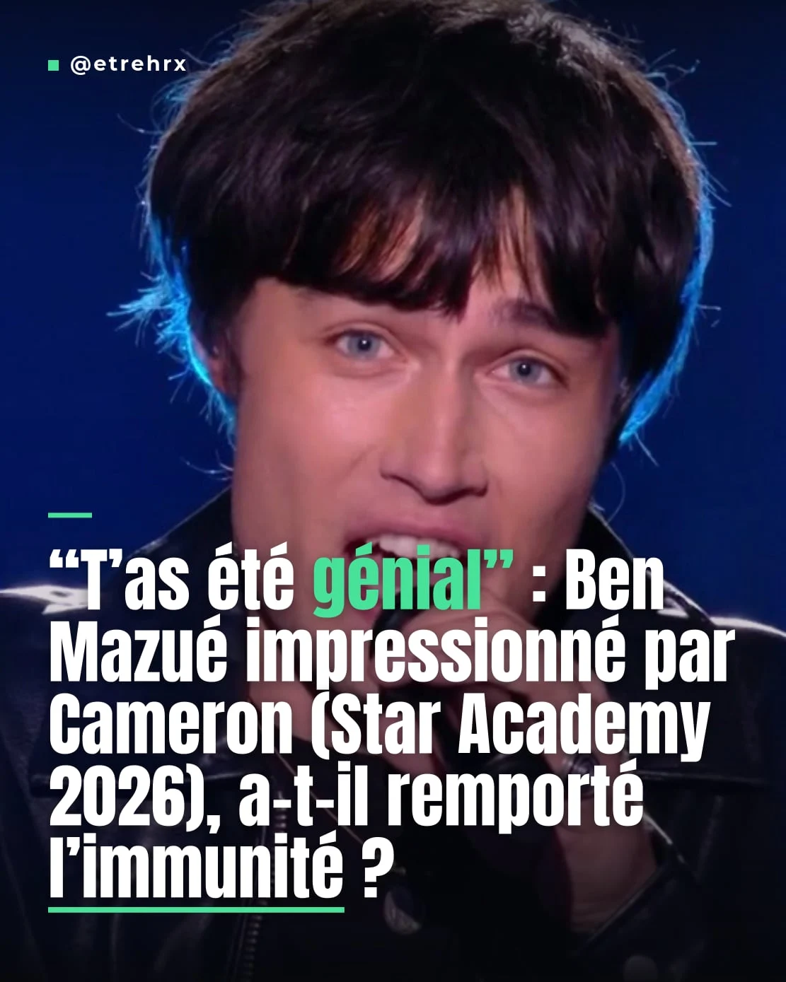 Ben Mazué séduit par Cameron : une performance mémorable en prime. Immunité ? 🤔